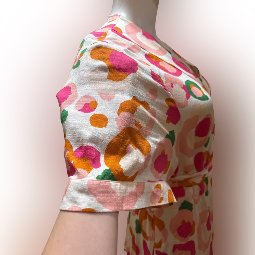 Emily McCarthy Tory Tunic – Vibrant Abstract Floral, Size L